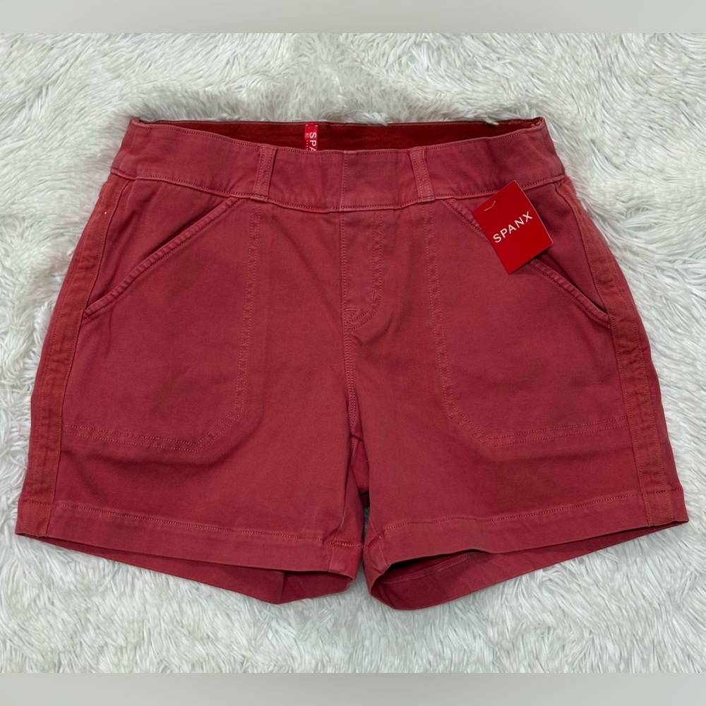 SPANX Women's Dusty Red Cargo Shorts